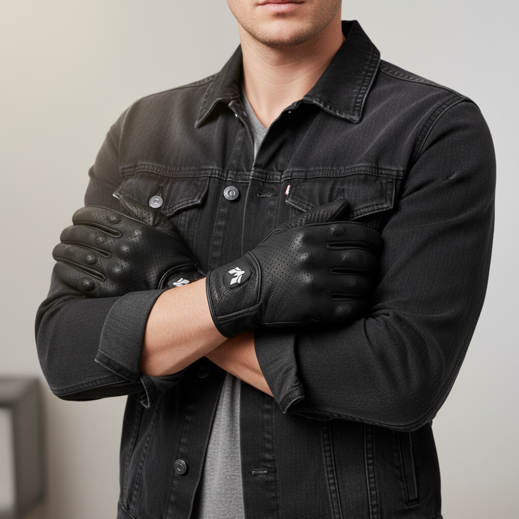 Nordspur | Vintage Perforated Leather Gloves