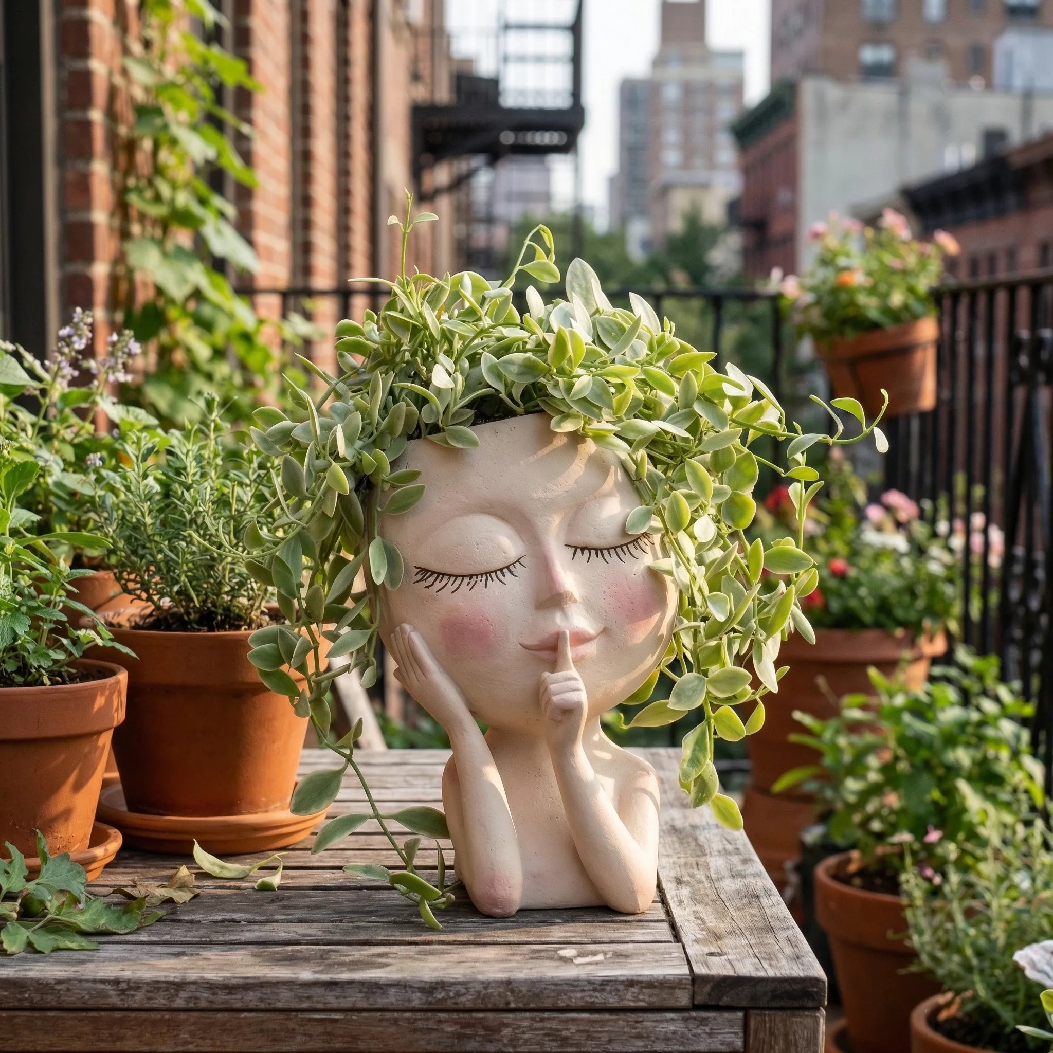 Nordspur | Visagra Sculpted Face-Shaped Plant Pot