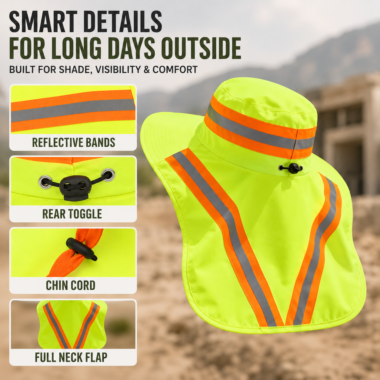 Nordspur | Visishade High Visibility Bucket Hat