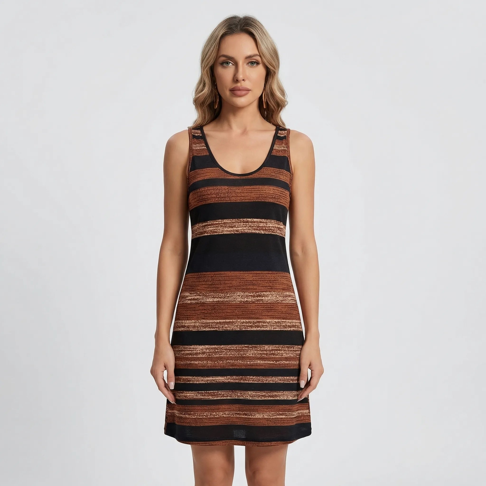Nordspur | Vivorra Sleeveless Tight-Fitting A-Line Dress
