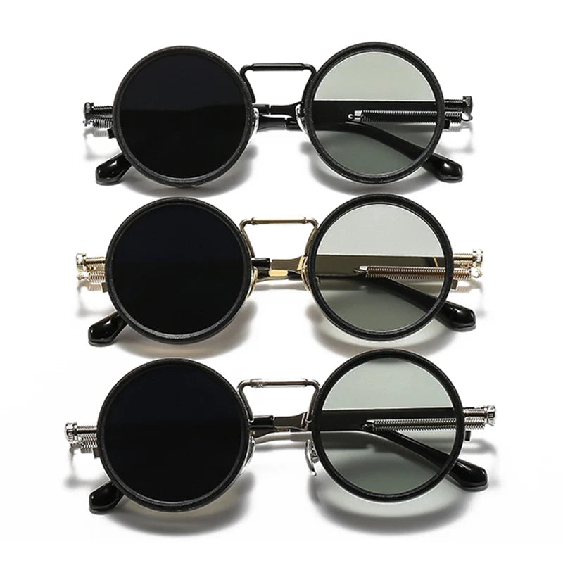 Nordspur | Vortexyn Round Punk Steampunk Dimming Sunglasses