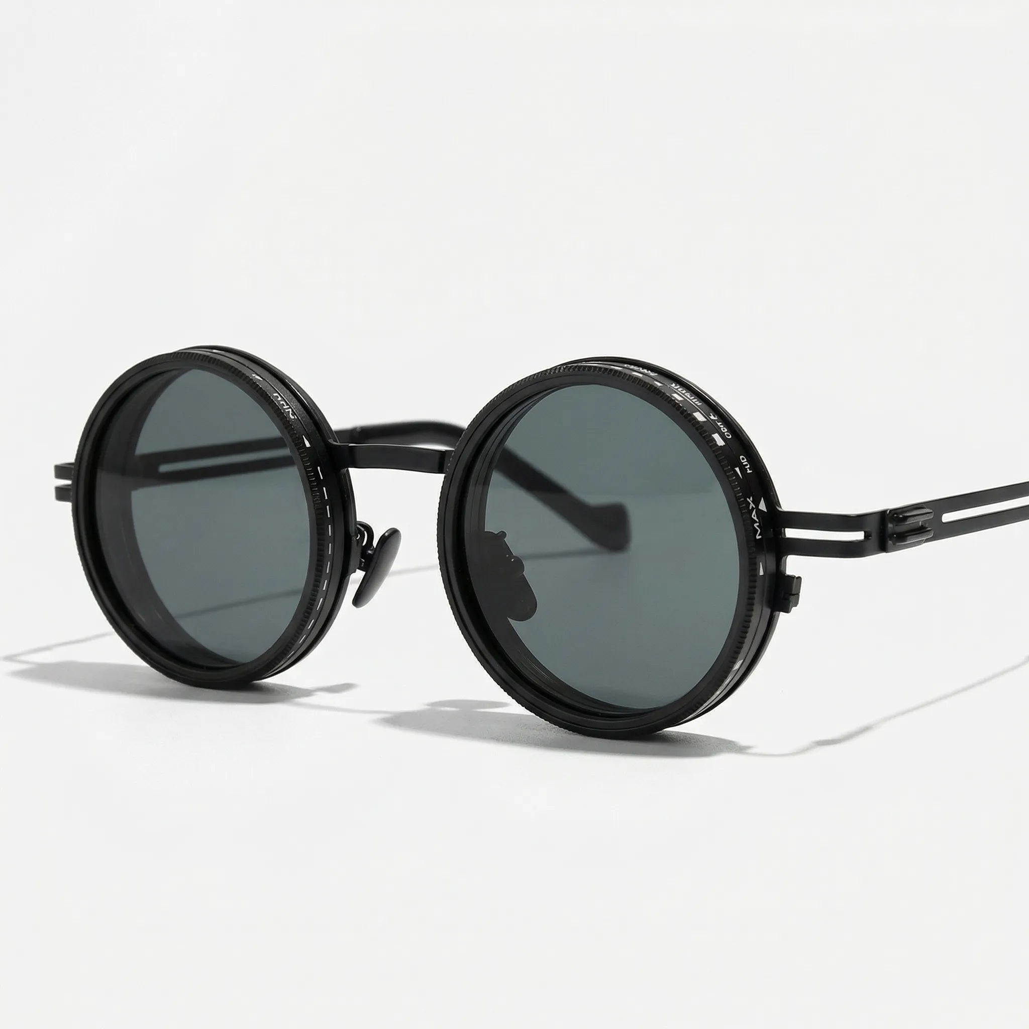 Nordspur | Vortexyn Round Punk Steampunk Dimming Sunglasses