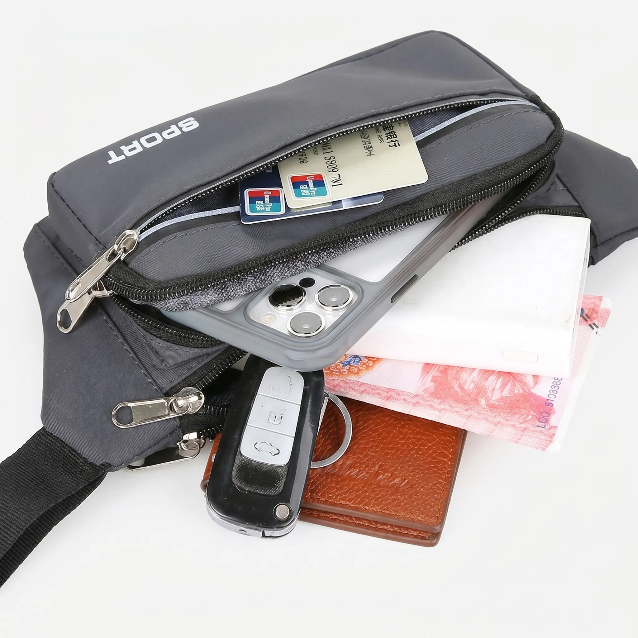 Nordspur | Waistrex Multi-Pocket Zip-Fastened Waist Bag
