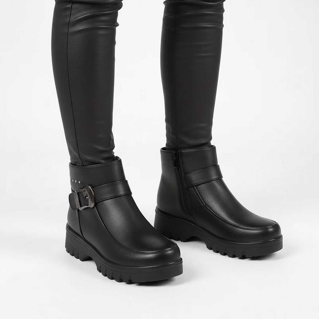Nordspur | Waterproof PU Leather Ankle Boots