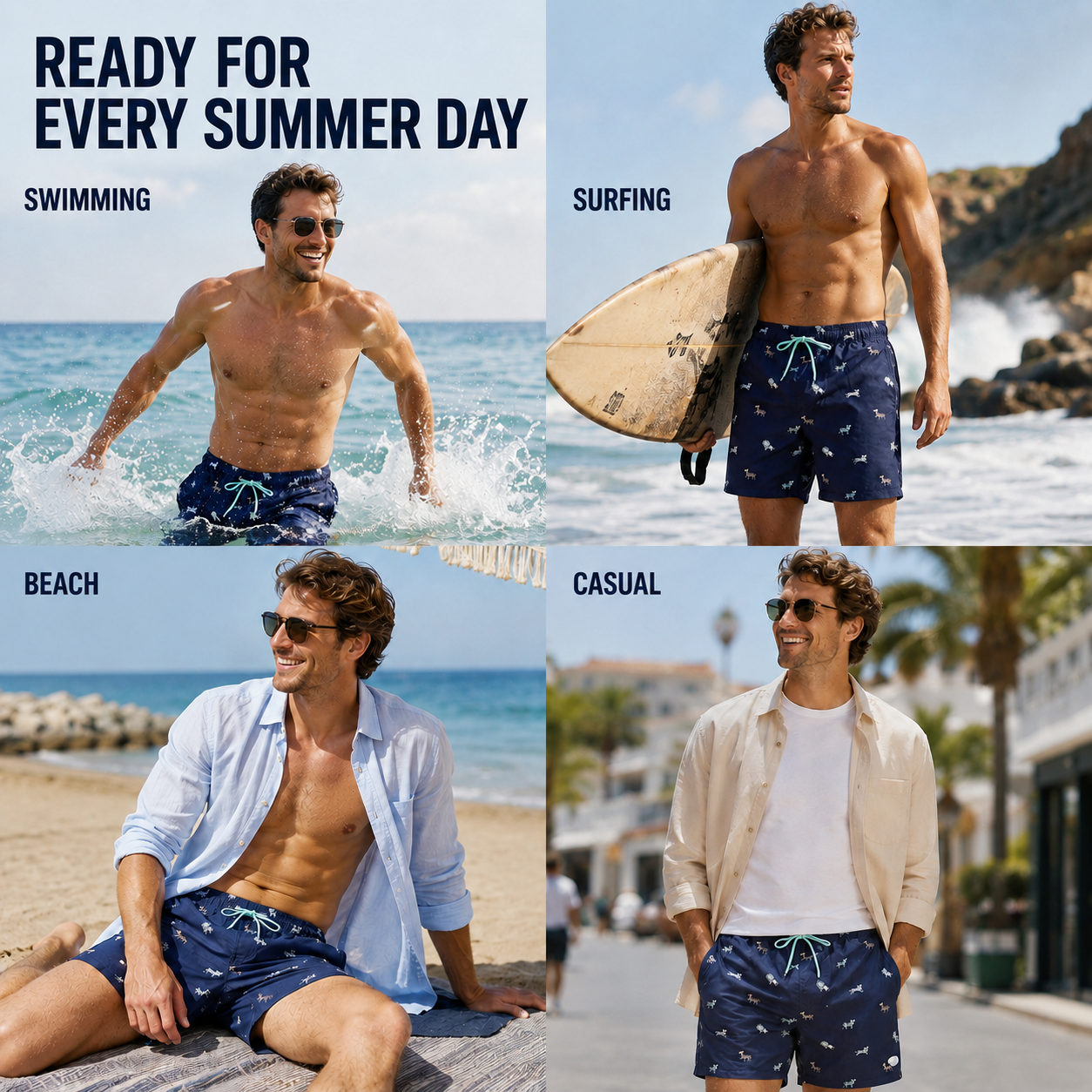 Nordspur | Wavecrest Men Short Length Swim Shorts