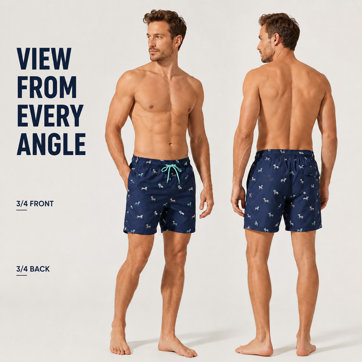 Nordspur | Wavecrest Men Short Length Swim Shorts