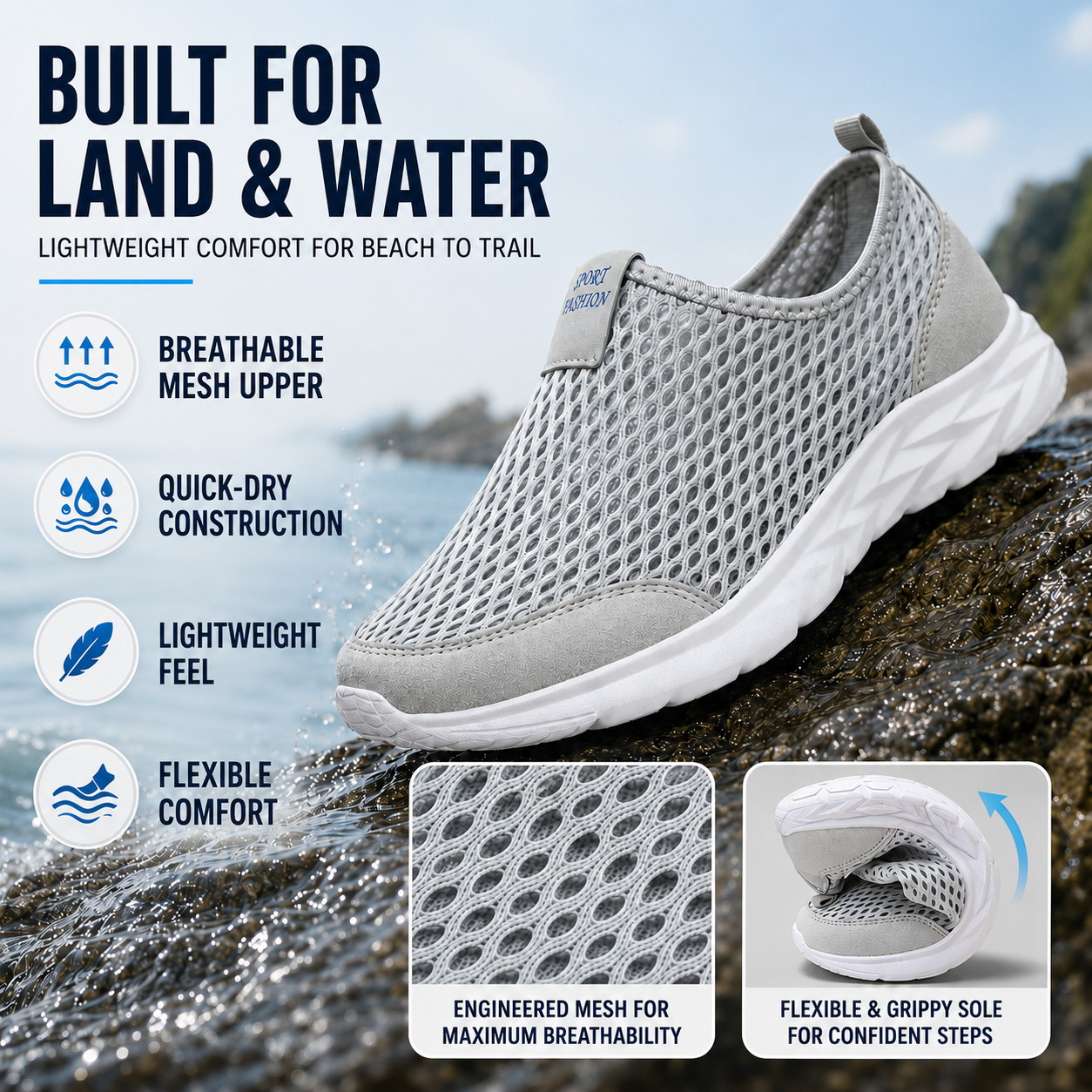 Nordspur | Waverun Lightweight Breathable Water Sports Shoe