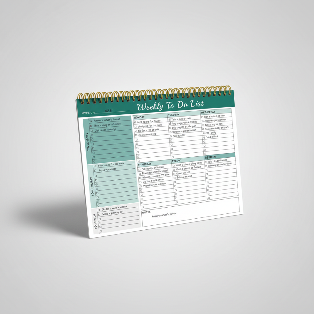 Nordspur | Weeklyce Undated Weekly Planner Pad