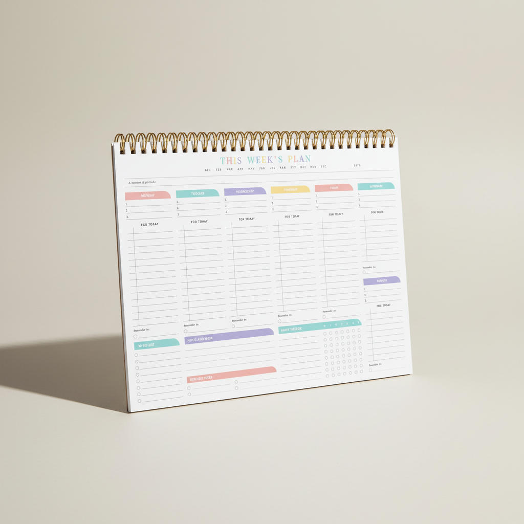 Nordspur | Weeklyce Undated Weekly Planner Pad