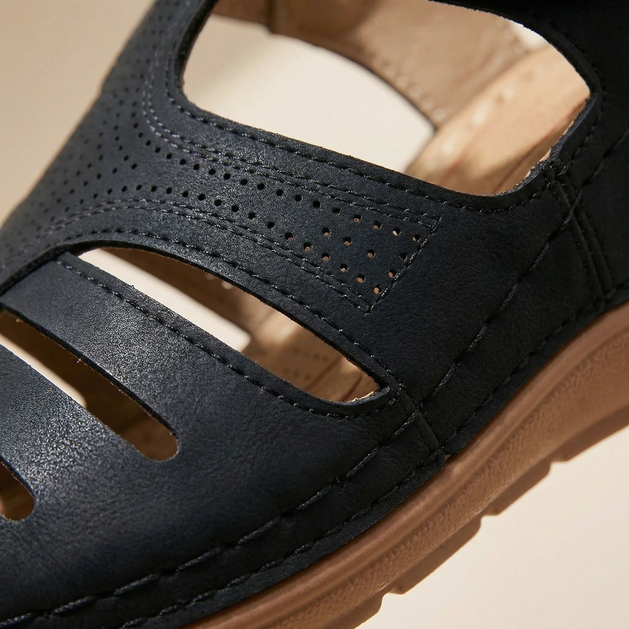 Nordspur | Welvara Closed-Toe Wedge Sandal For Women