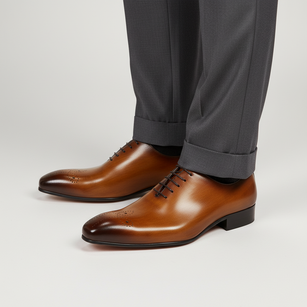 Nordspur | Whole Cut Oxford Leather Shoe