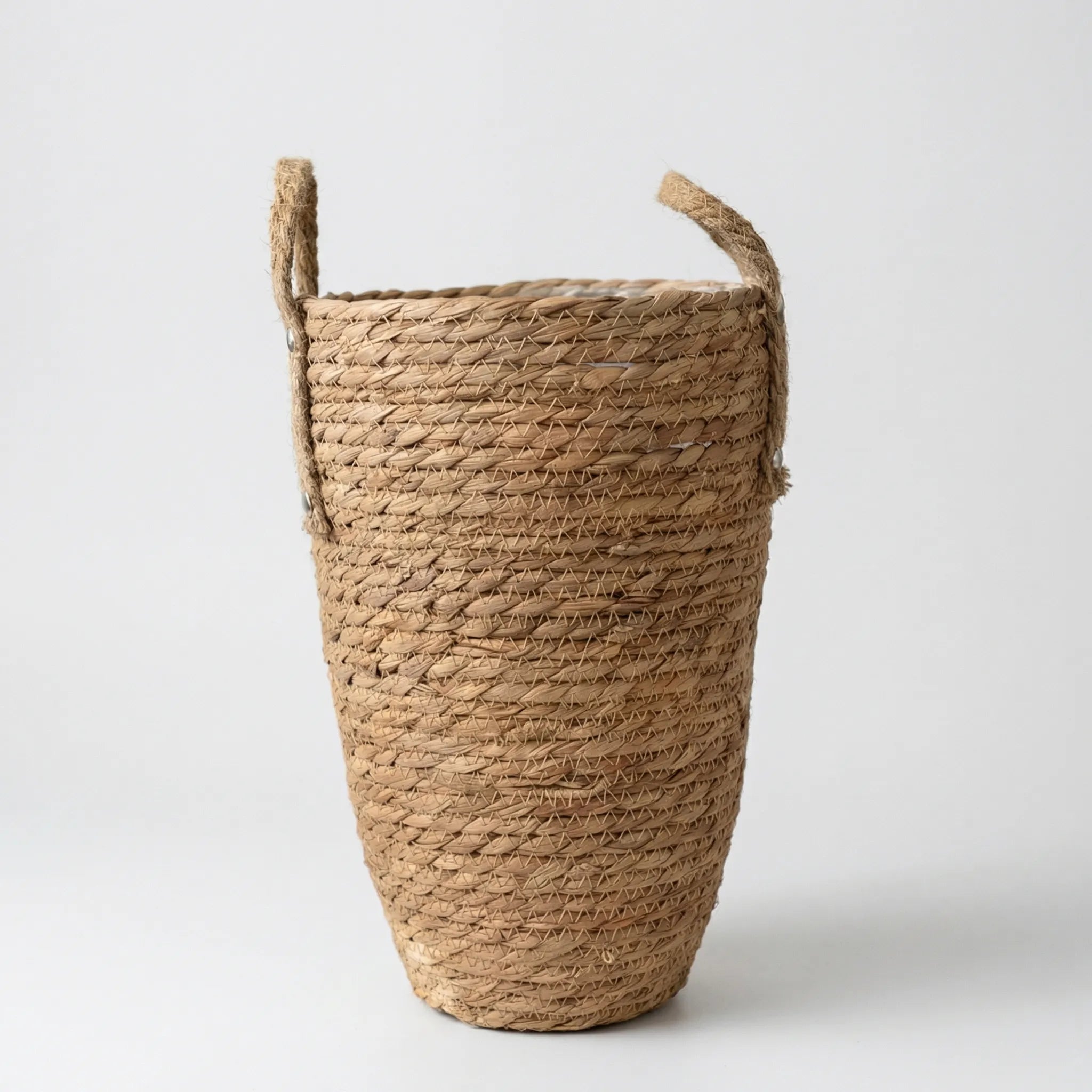 Nordspur | Wickholm Tall Woven Basket With Rope Handles