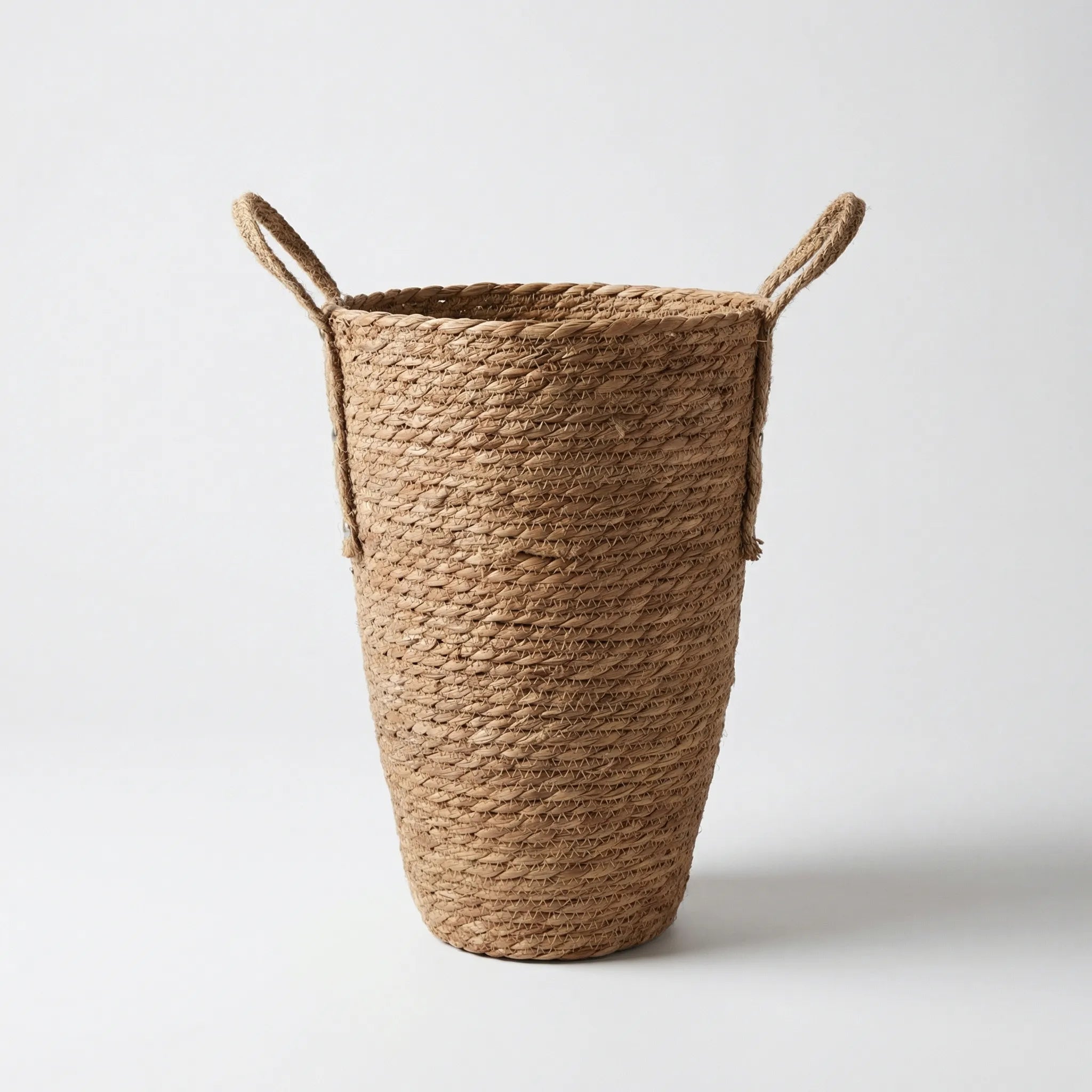 Nordspur | Wickholm Tall Woven Basket With Rope Handles