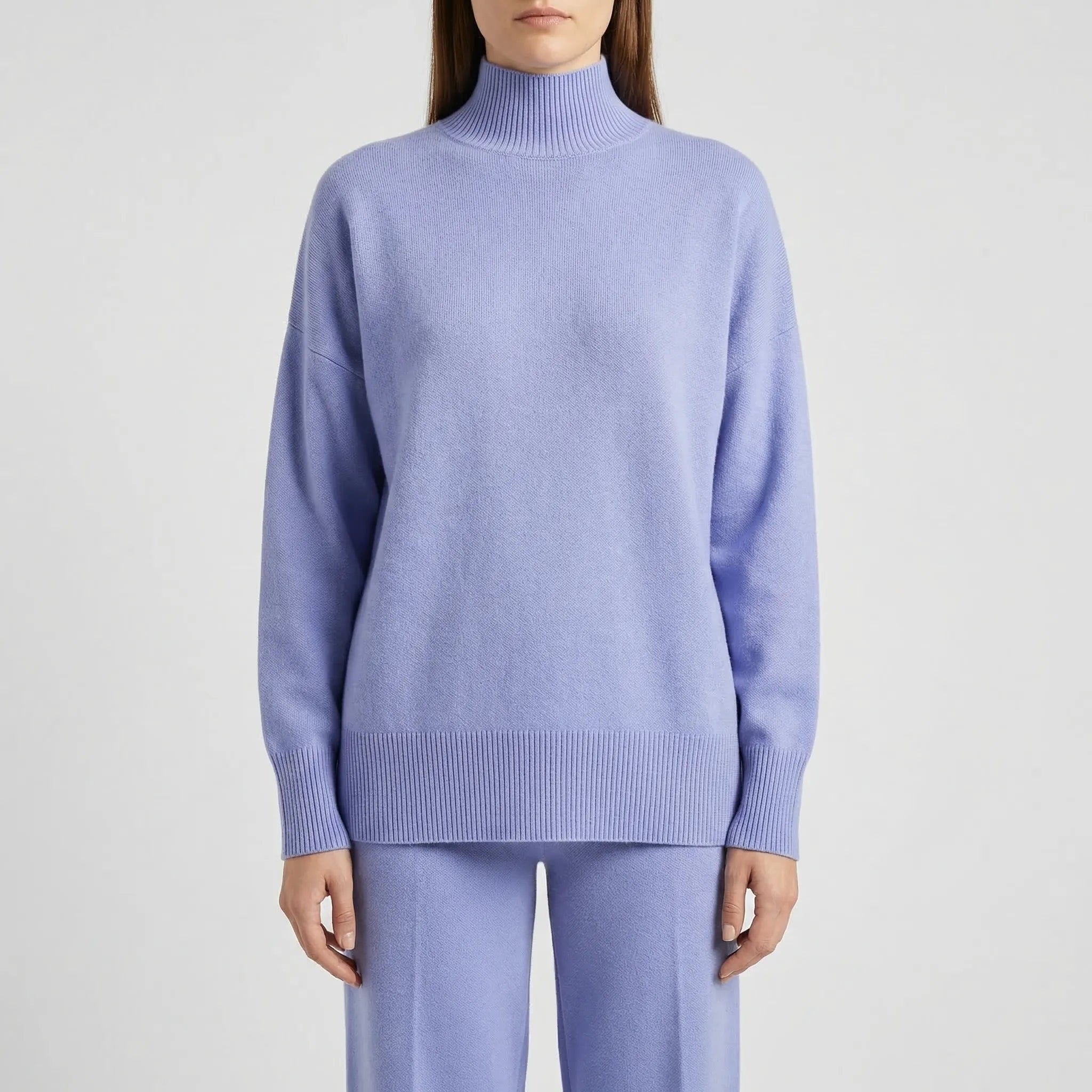 Nordspur | Wintriva Knitted Turtleneck And Straight-Leg Trouser Set