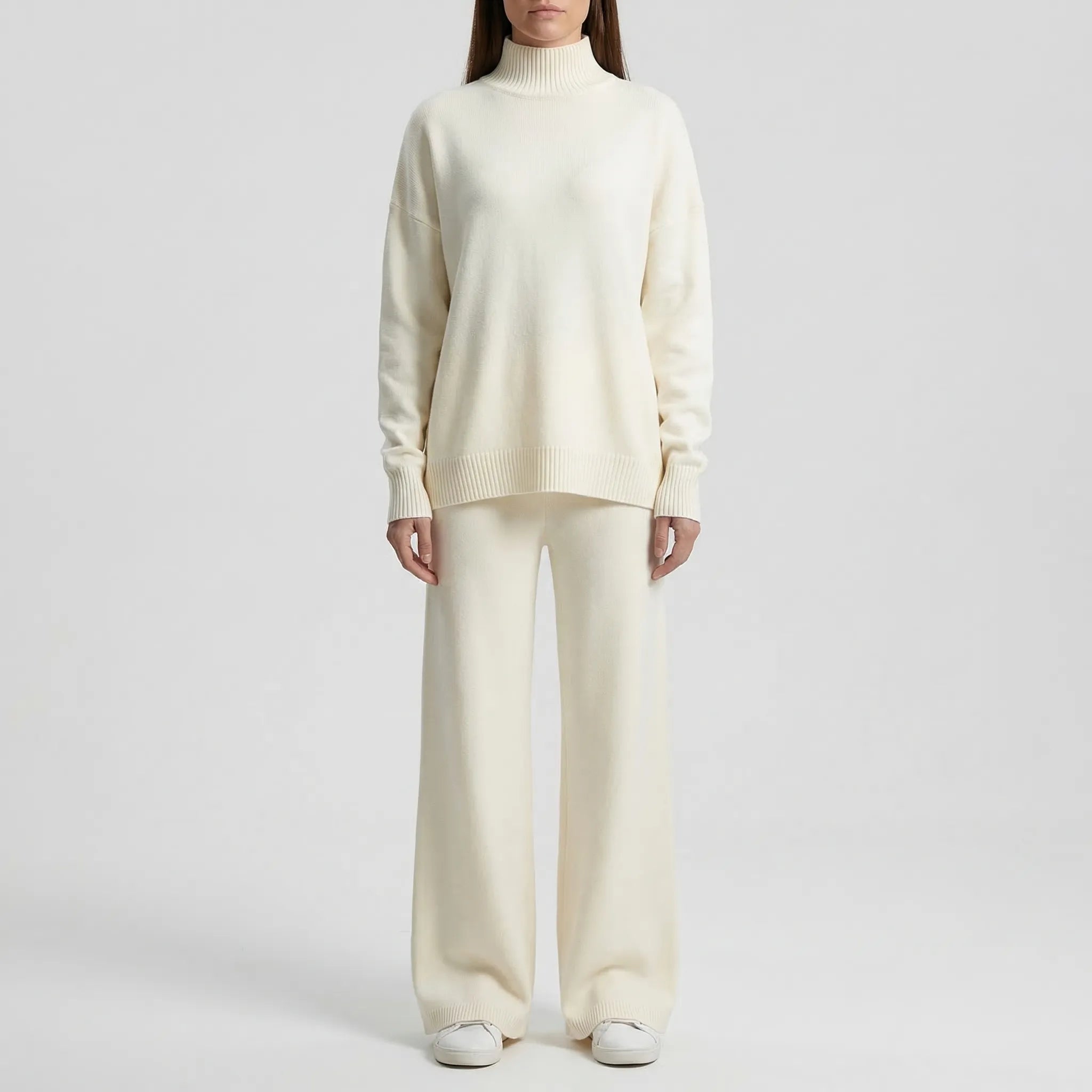 Nordspur | Wintriva Knitted Turtleneck And Straight-Leg Trouser Set