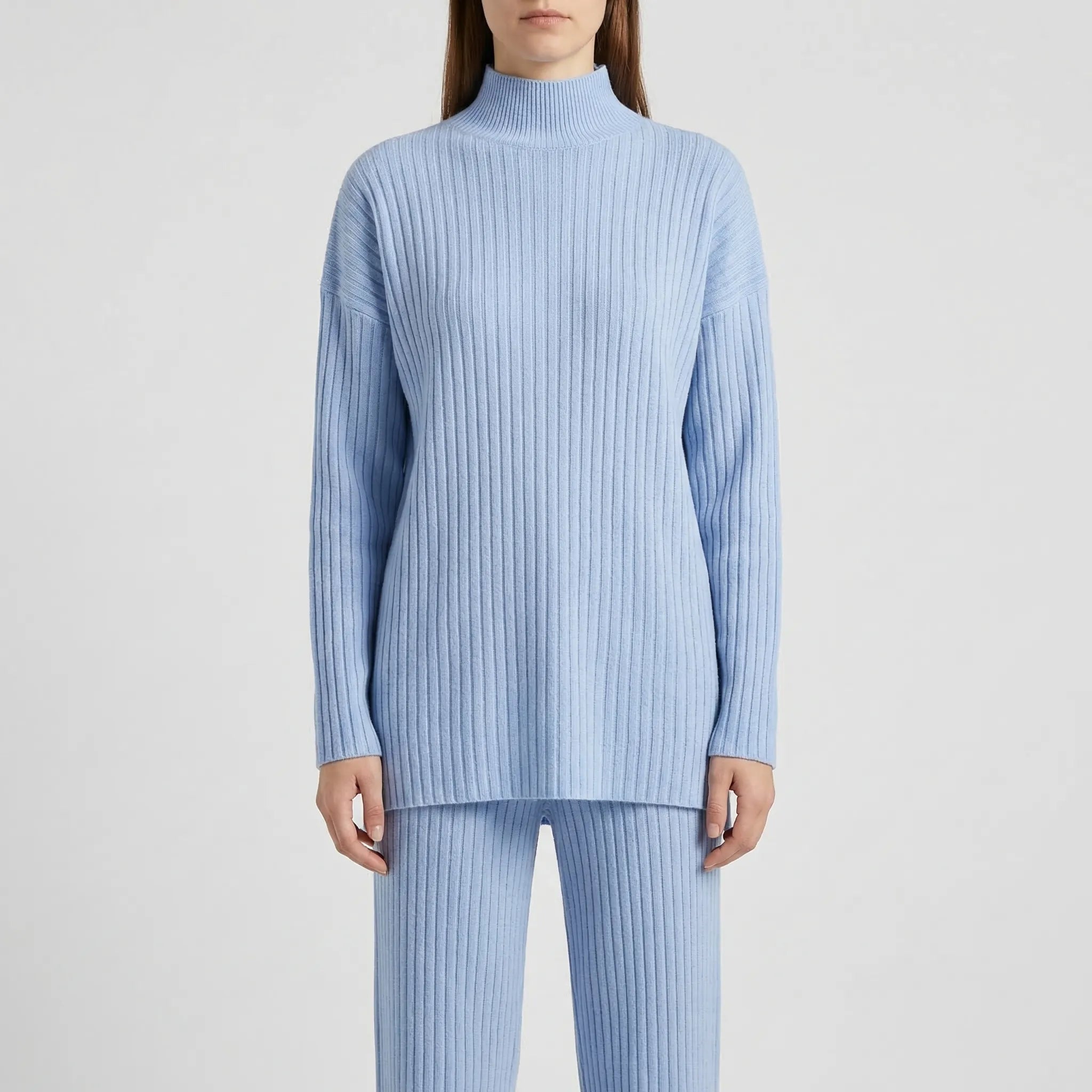 Nordspur | Wintriva Knitted Turtleneck And Straight-Leg Trouser Set