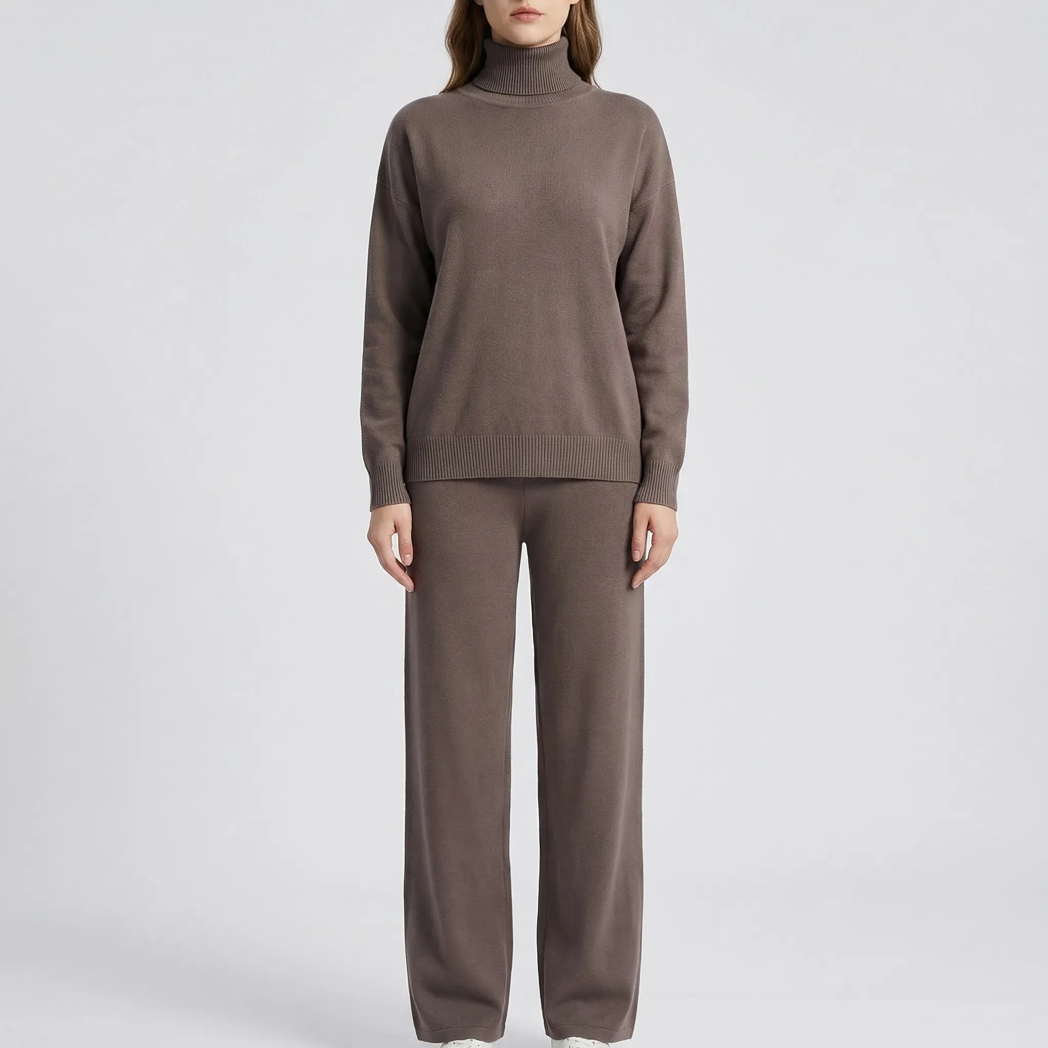 Nordspur | Wintriva Knitted Turtleneck And Straight-Leg Trouser Set