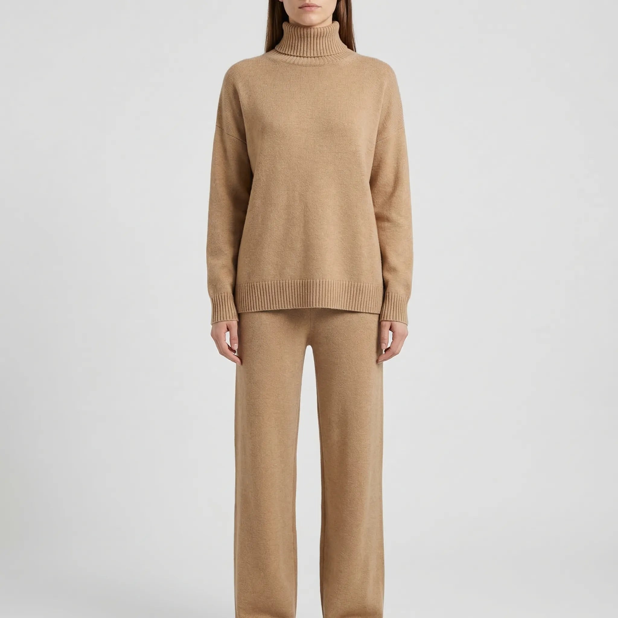 Nordspur | Wintriva Knitted Turtleneck And Straight-Leg Trouser Set