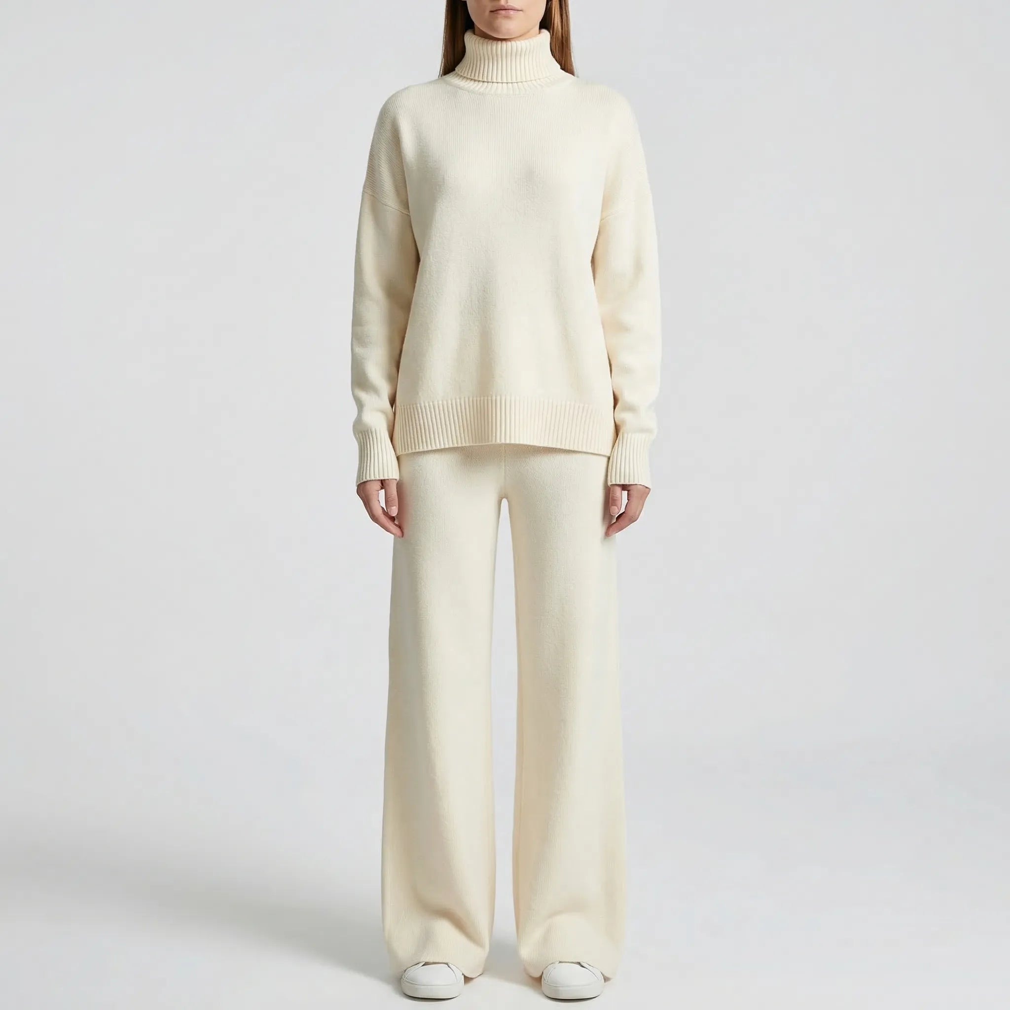 Nordspur | Wintriva Knitted Turtleneck And Straight-Leg Trouser Set