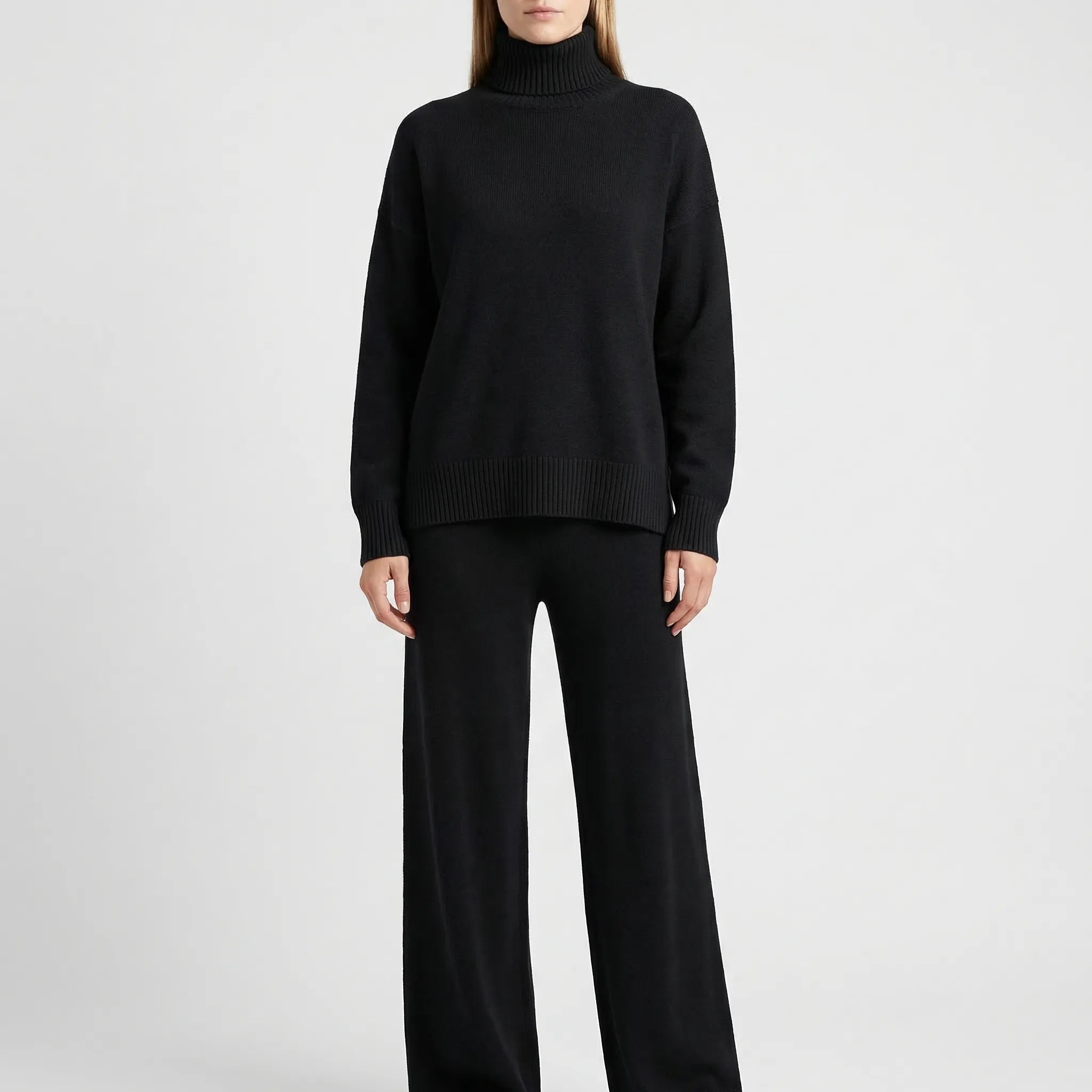 Nordspur | Wintriva Knitted Turtleneck And Straight-Leg Trouser Set