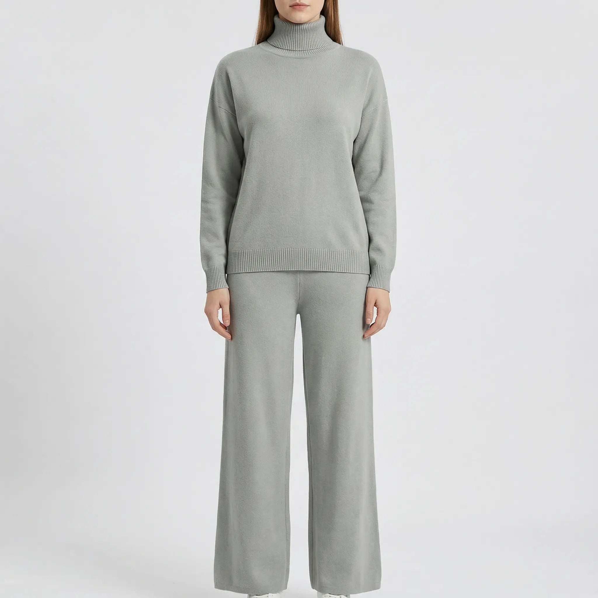 Nordspur | Wintriva Knitted Turtleneck And Straight-Leg Trouser Set