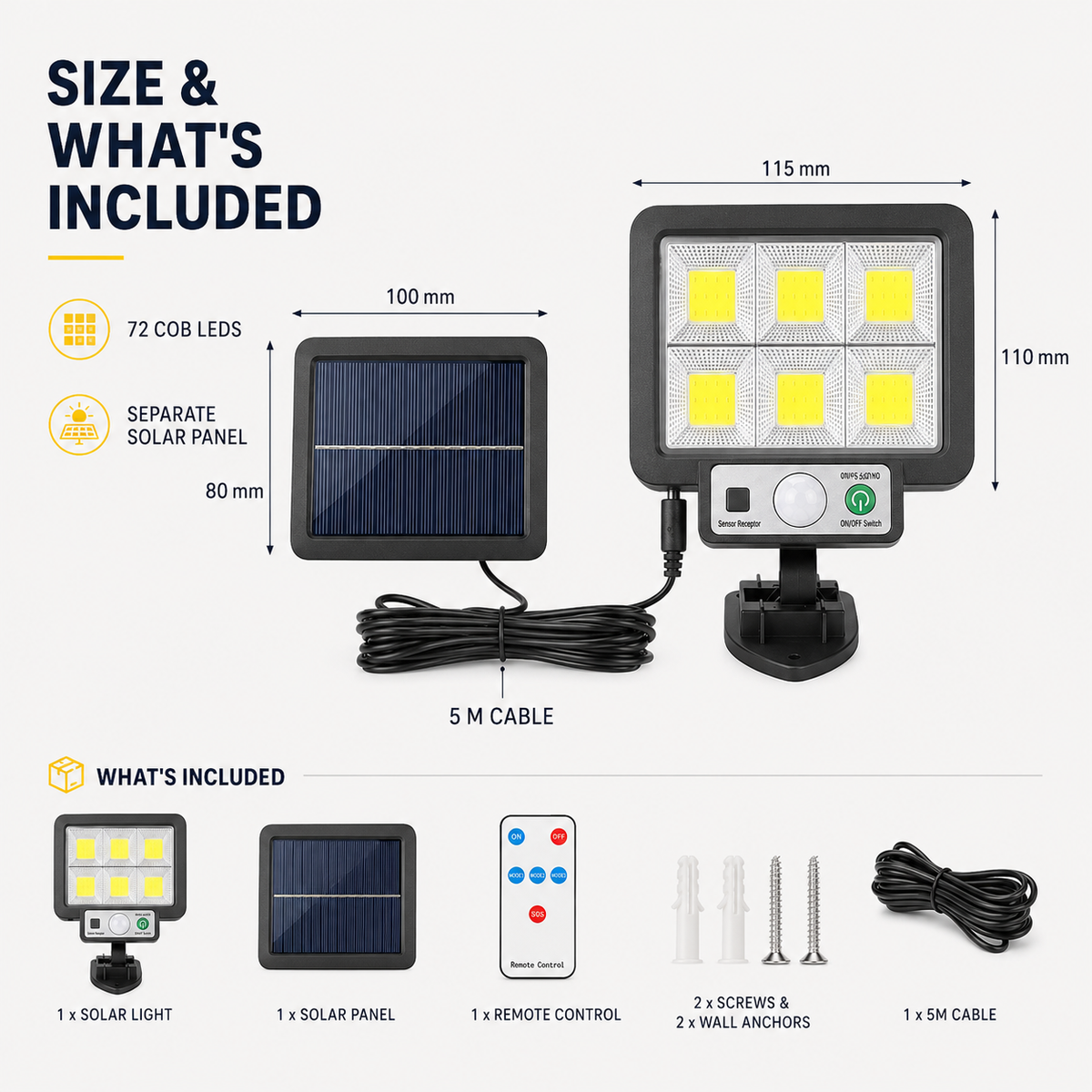Nordspur | Wireless Solar Wall Light