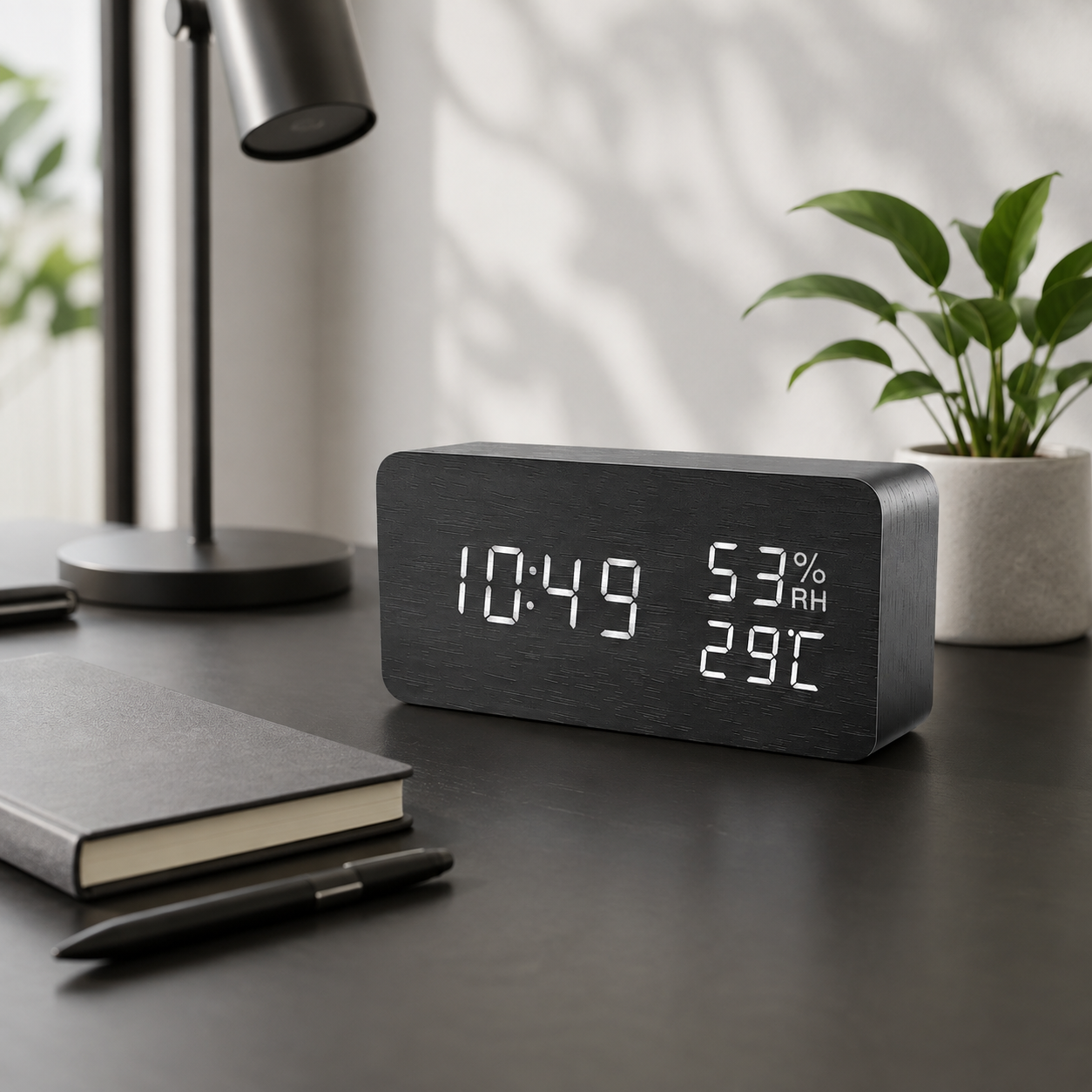 Nordspur | Woodverge Digital Wooden Tabletop Clock