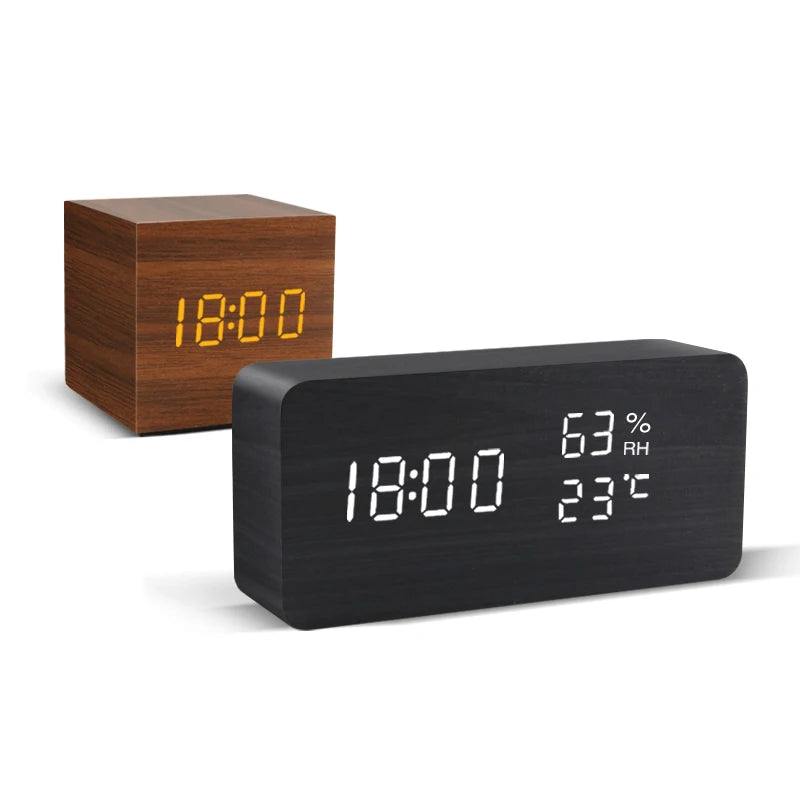 Nordspur | Woodverge Digital Wooden Tabletop Clock