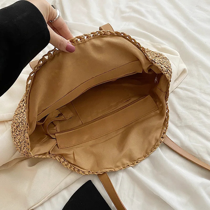 Nordspur | Wovea Round Woven Summer Tote Bag