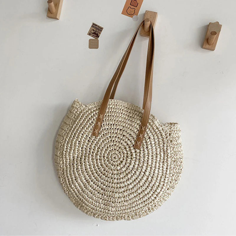Nordspur | Wovea Round Woven Summer Tote Bag