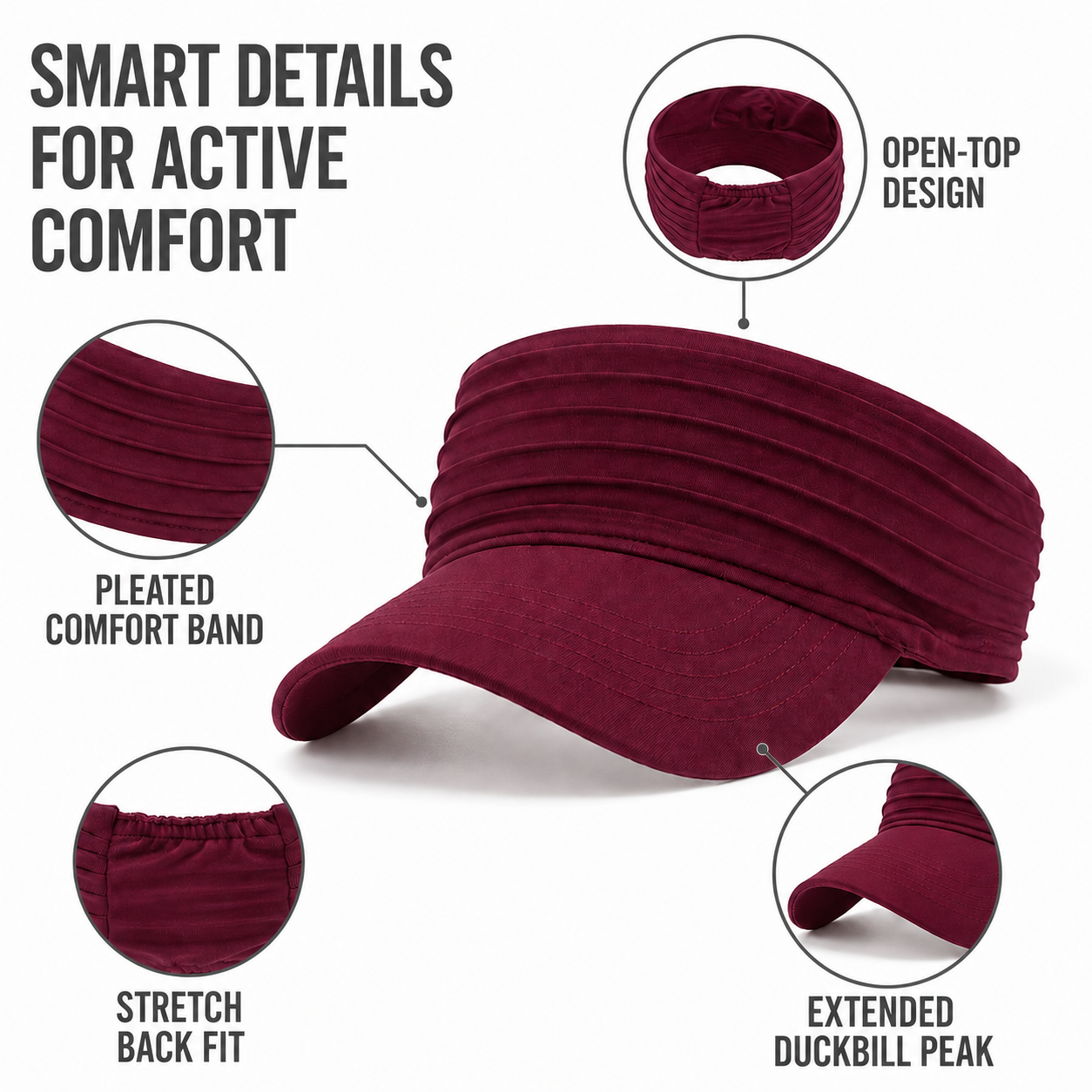 Nordspur | Zephen Open Top Sports Visor