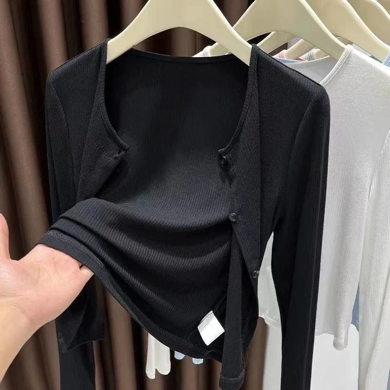Nordspur | Zephrina Ribbed Long-Sleeve Cardigan