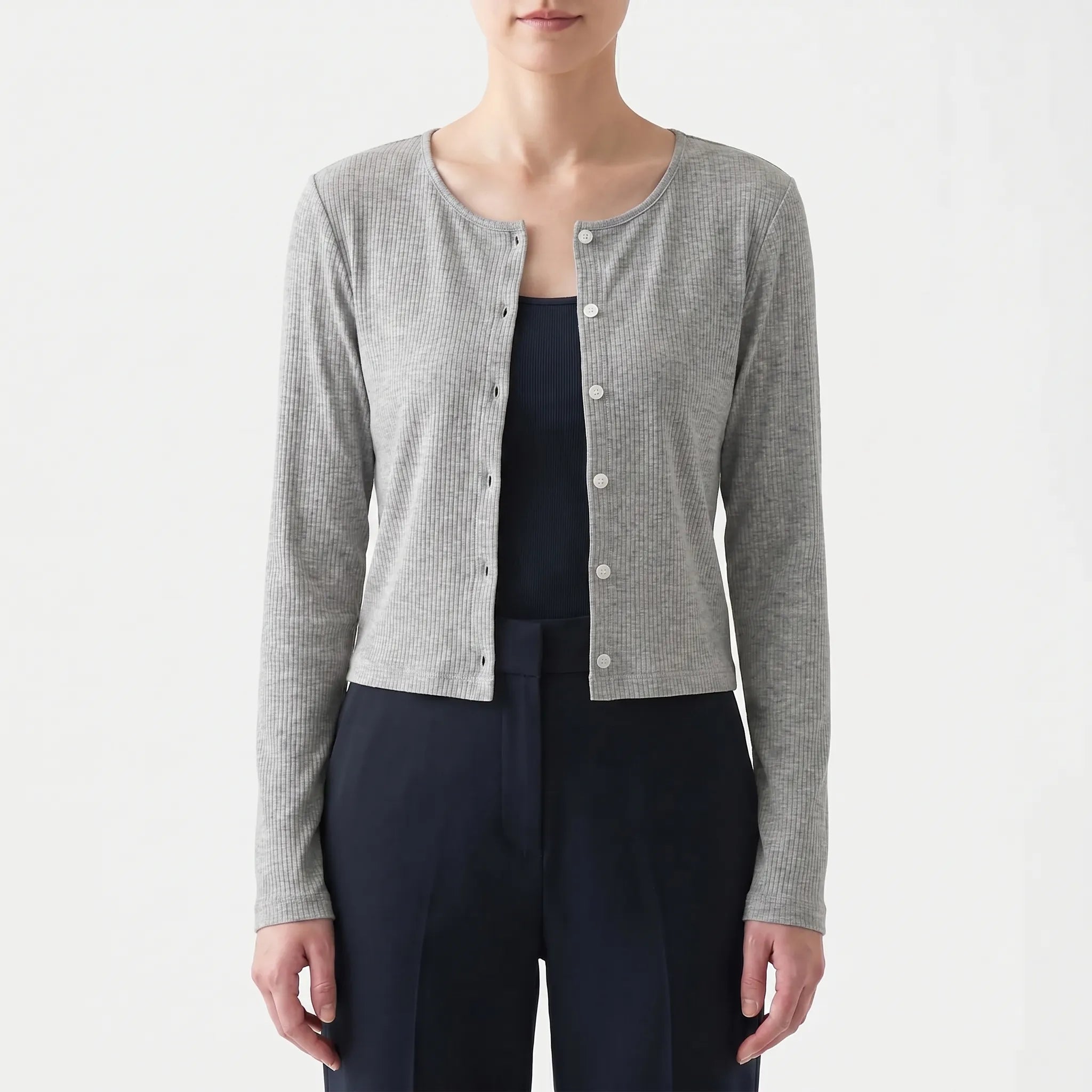 Nordspur | Zephrina Ribbed Long-Sleeve Cardigan