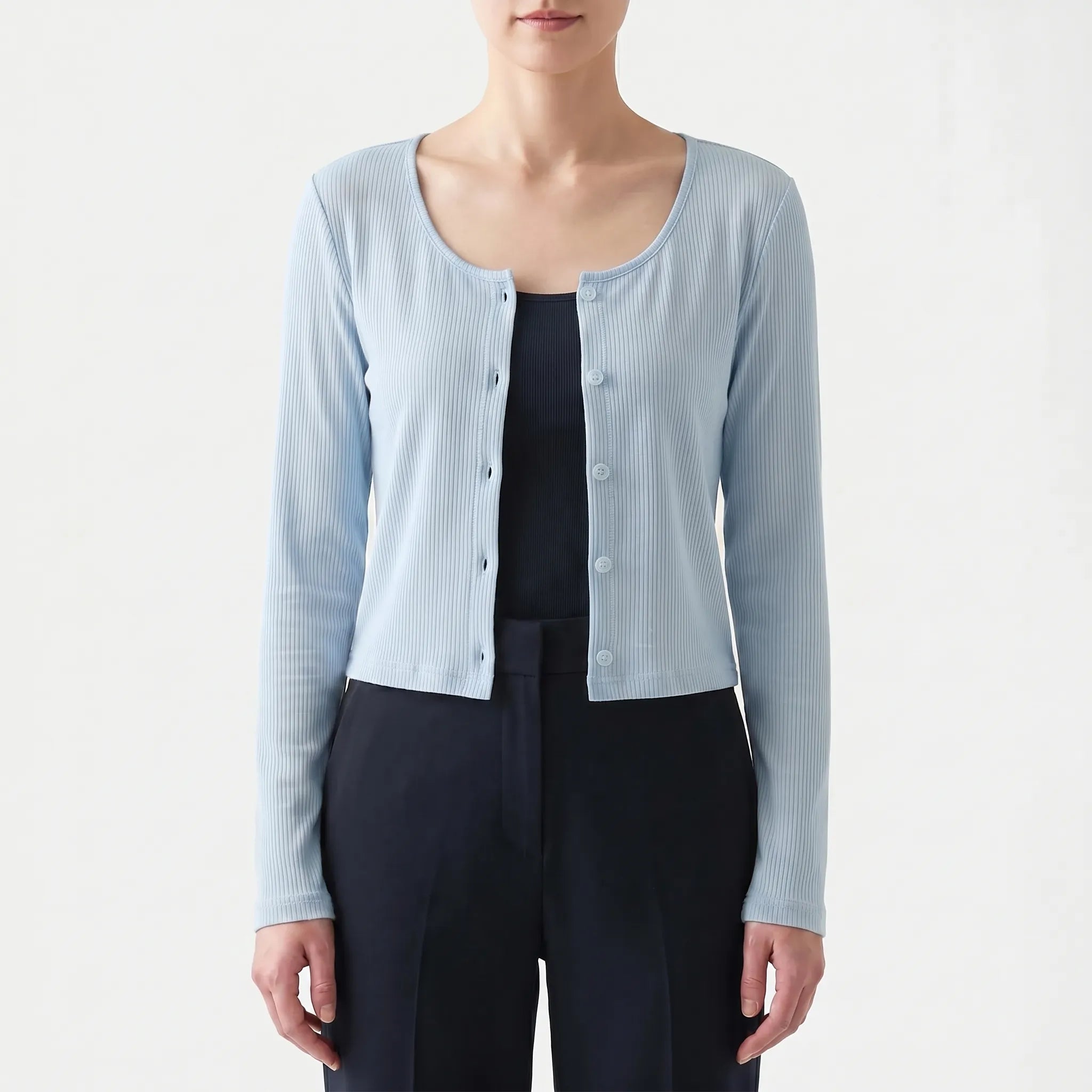 Nordspur | Zephrina Ribbed Long-Sleeve Cardigan