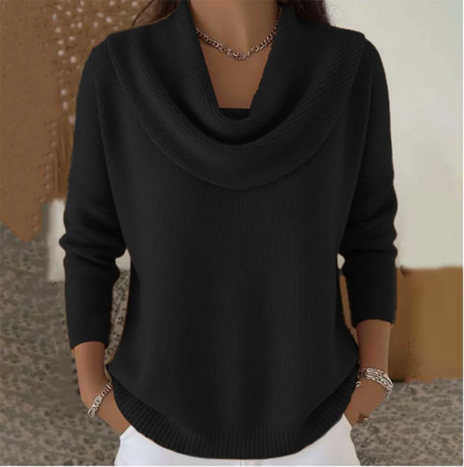 Women's Funnel Neck Relaxed Fit Sweater