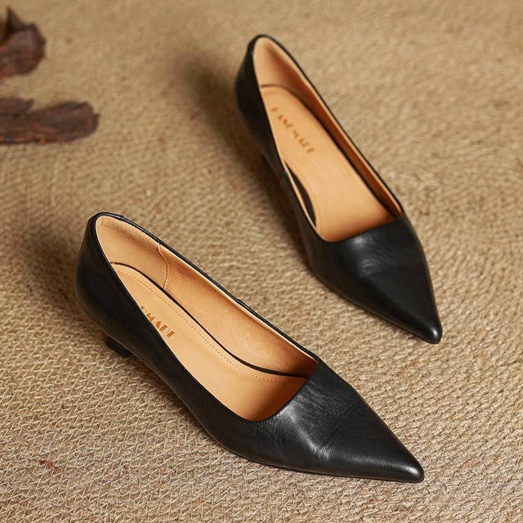 Serane Leather Heels