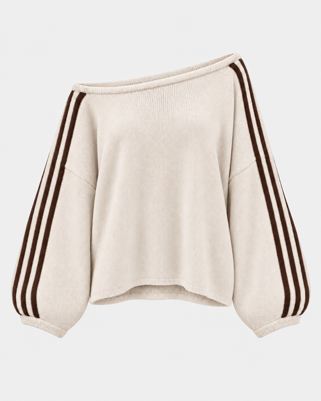 Off Shoulder Stripe Sweater