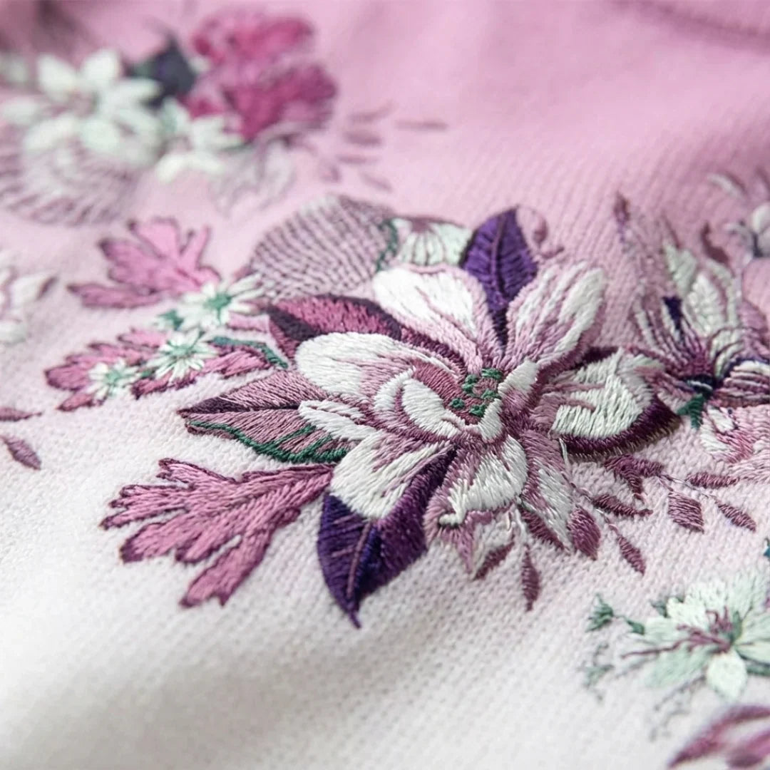 Floral Turtleneck Sweater