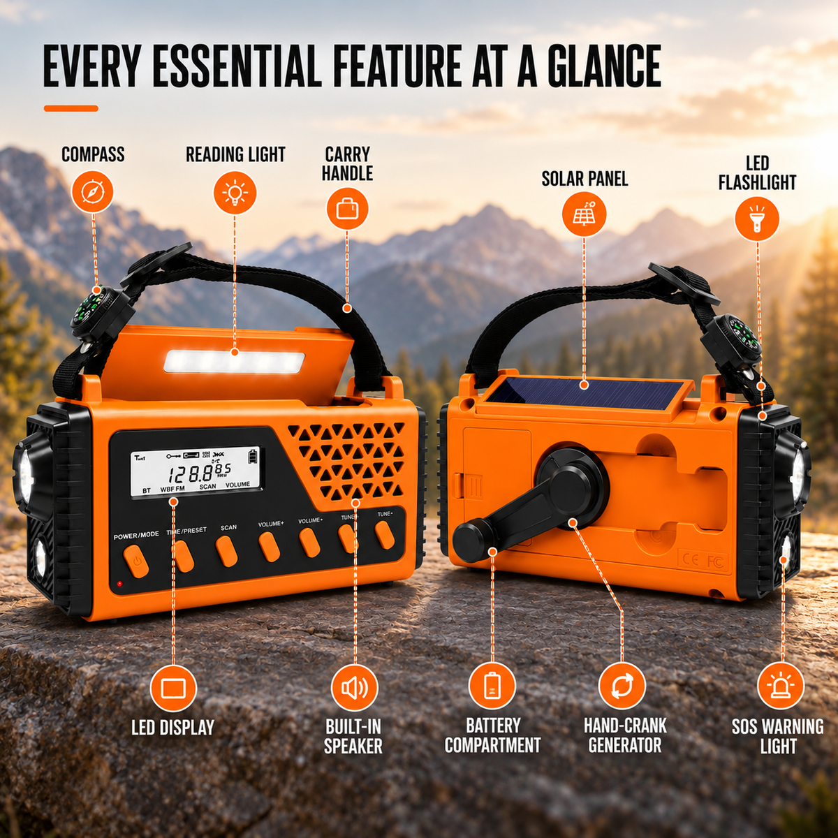 Nordspur | Crankoni Hand Crank Emergency Radio