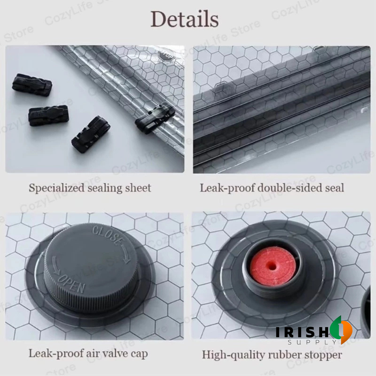 Electric Travel Vacuum Set + Compression Bags