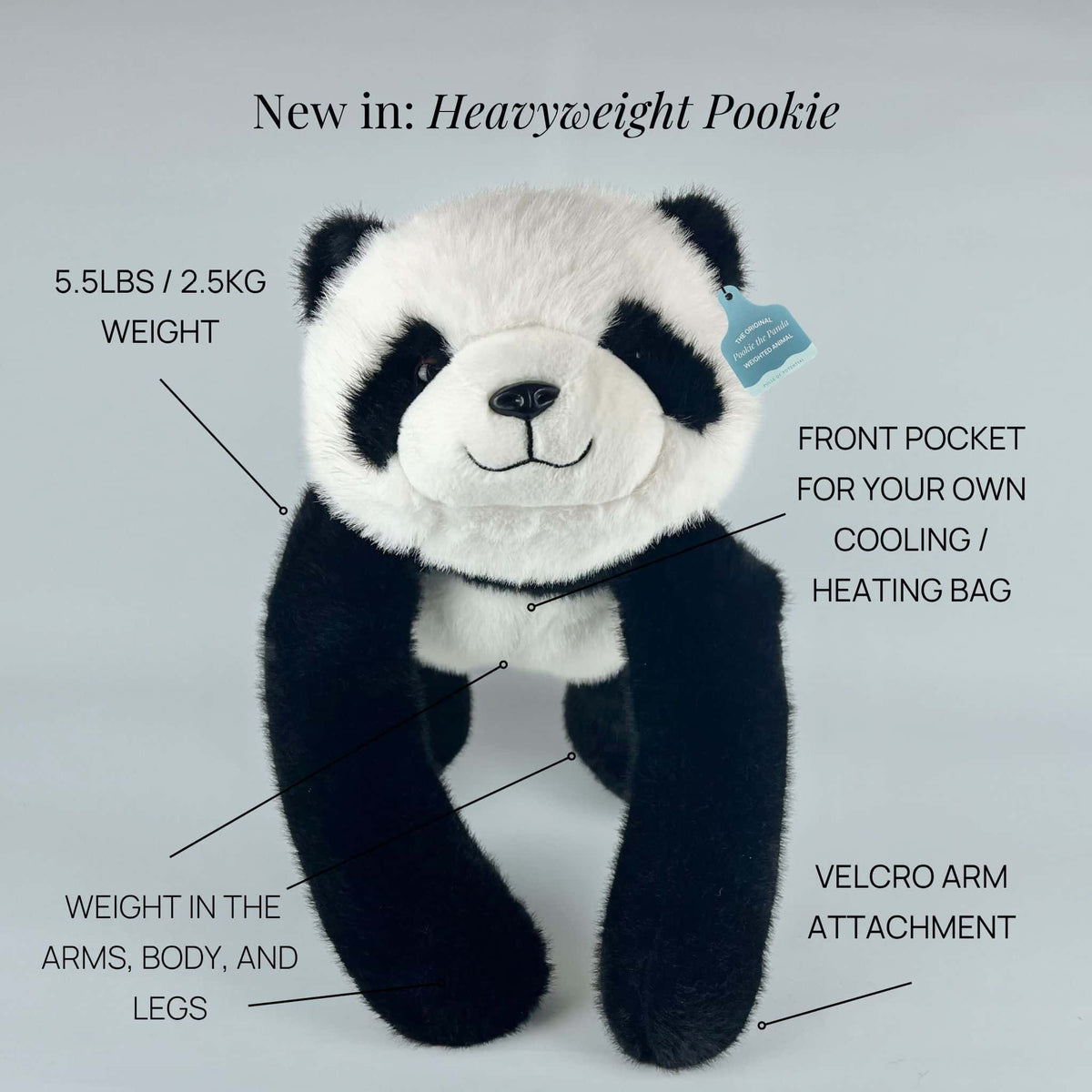 Pookie the Panda Weighted Animal