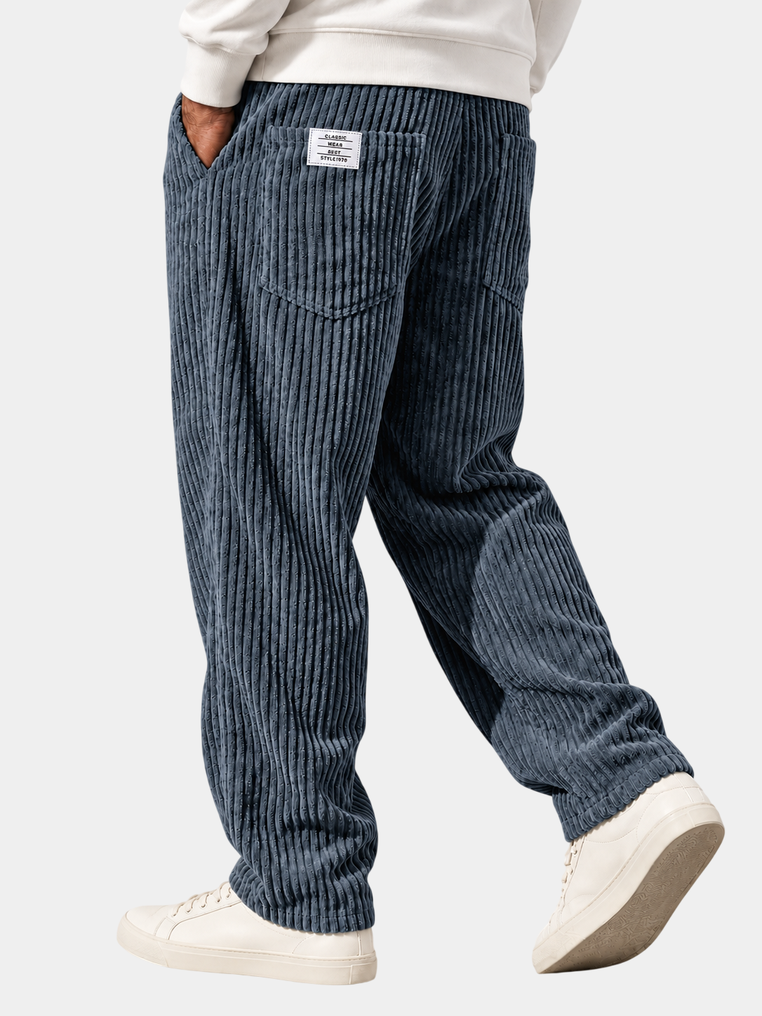 Relaxed Fit Thick Corduroy Drawstring Pants