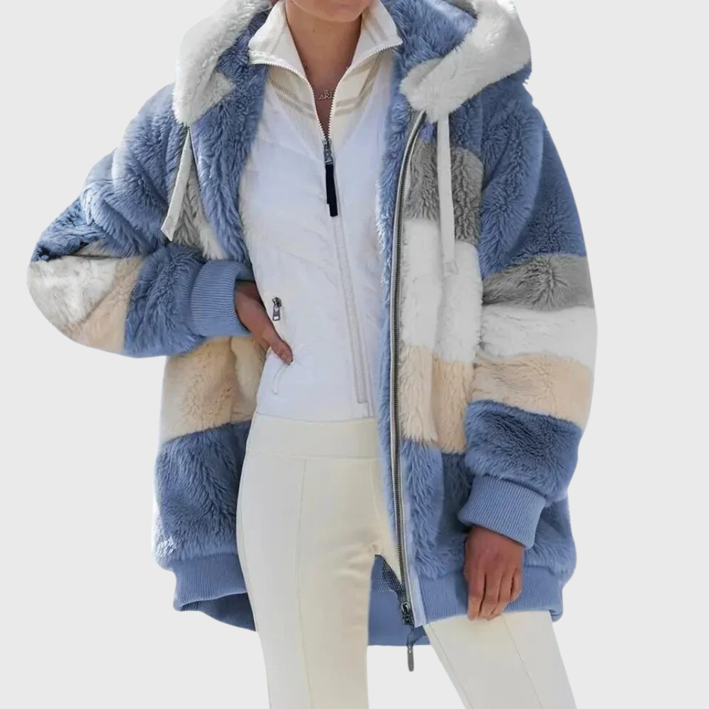 Elegant Multicolor Warm Puffer Jacket