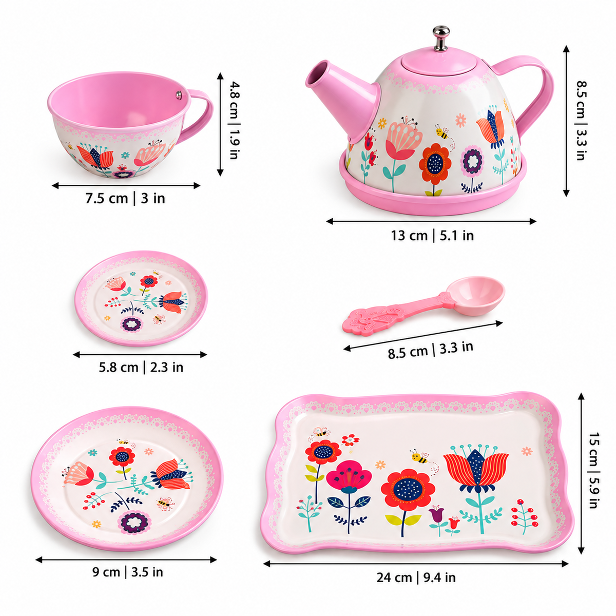 Children's Pretend Tea Party Set for Imaginative Play