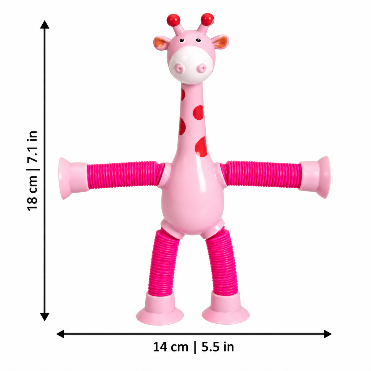 Light-Up Pop Tube Giraffe for Sensory Play
