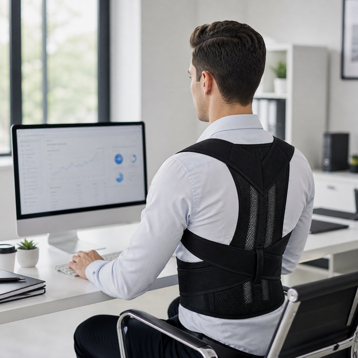 Posture Corrector To Wear Under Clothes | Adjustable Back Brace