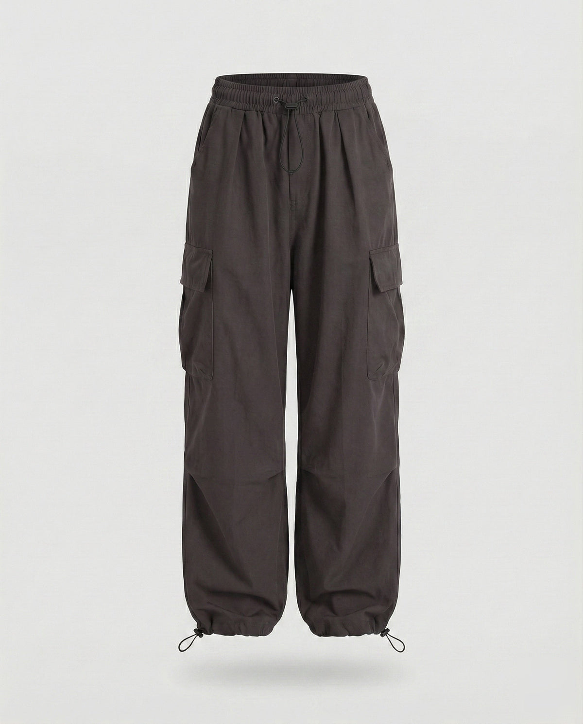 Women's Military Drawstring Blend Balloon Cargo Trousers