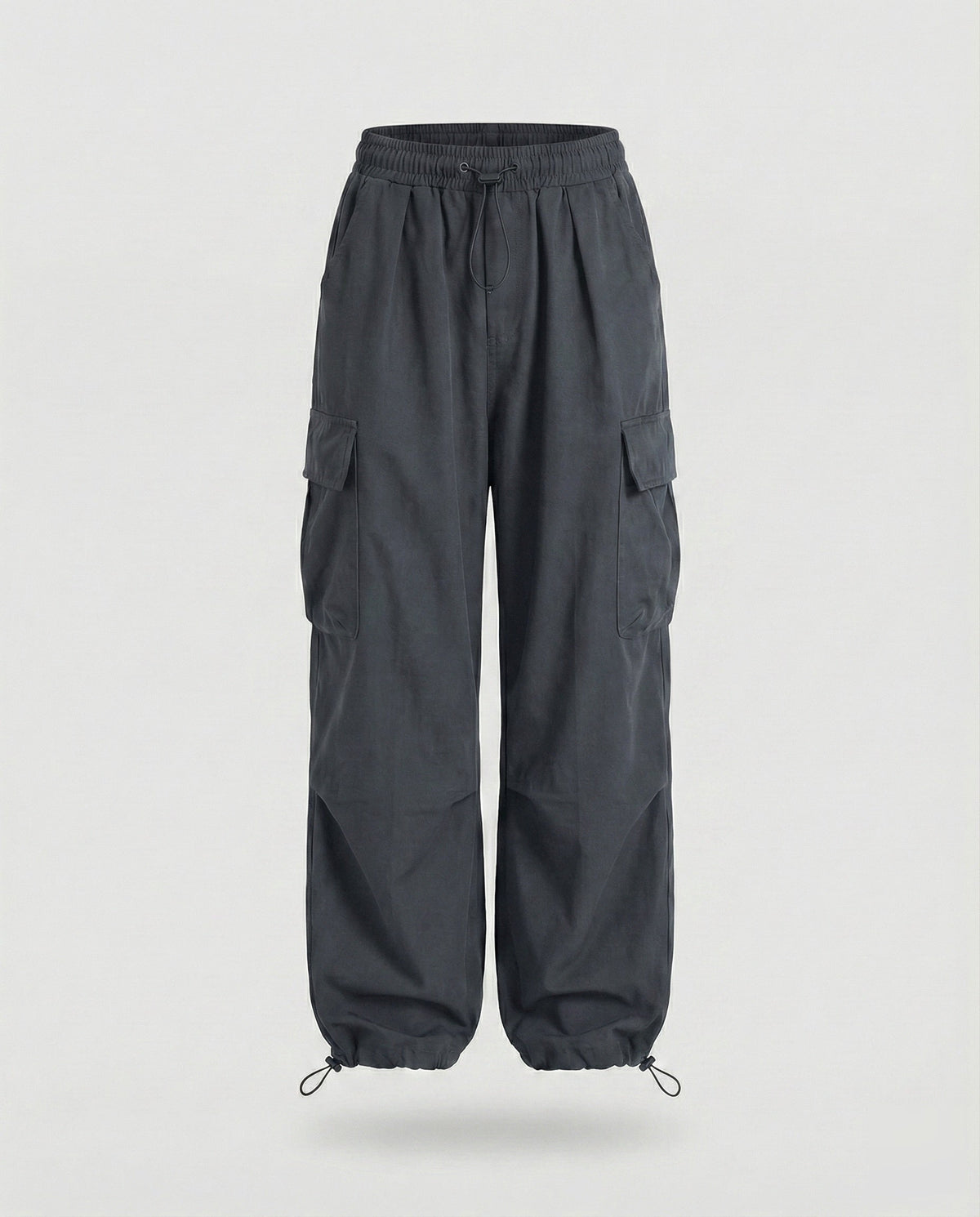 Women's Military Drawstring Blend Balloon Cargo Trousers