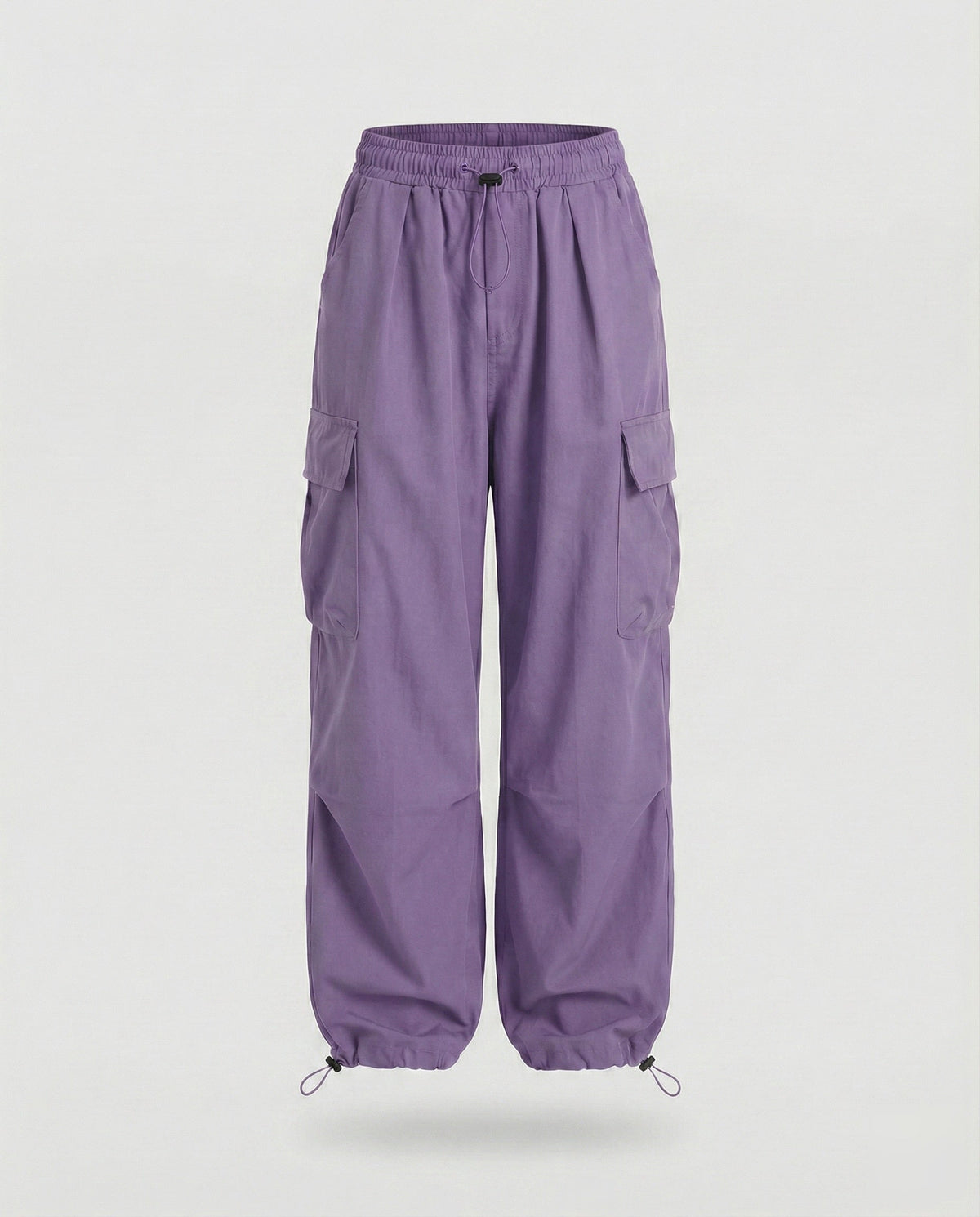 Women's Military Drawstring Blend Balloon Cargo Trousers