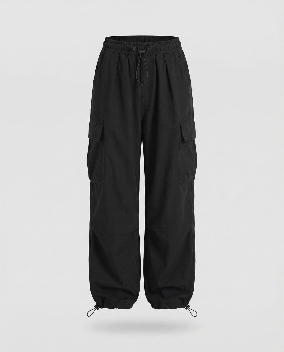 Women's Military Drawstring Blend Balloon Cargo Trousers